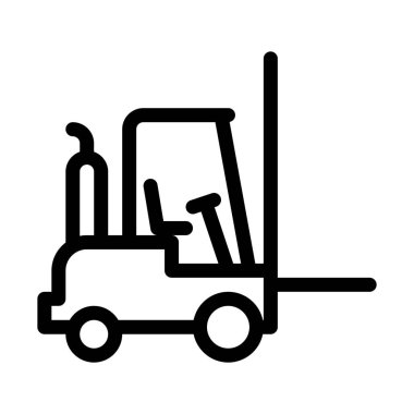 Kargo çatal kaldırma işareti illüstrasyon vektör