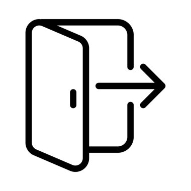 Çıkış ya da oturumu kapatıp, basit vektör çizim