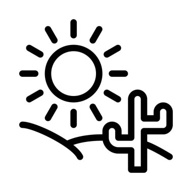 Yer işareti simgesi vektör çizim çöl