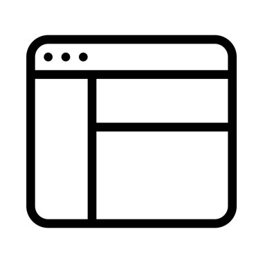 Web kılavuz arayüzü, basit hat illüstrasyon