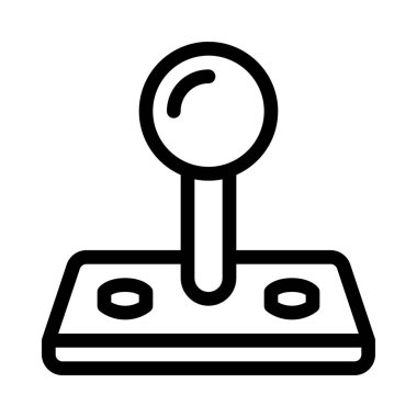 Vintage Joystick Controller simge vektör çizim   