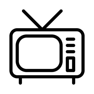 Televizyon seti, vektör tasarım eskimiş