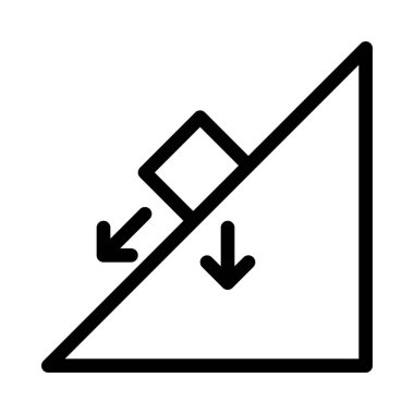 Arc fizik kavram basit vektör çizim