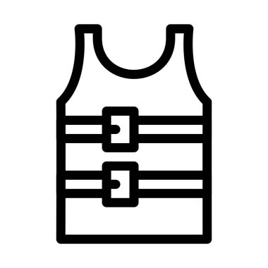 Water Life Jacket icon vector illustration