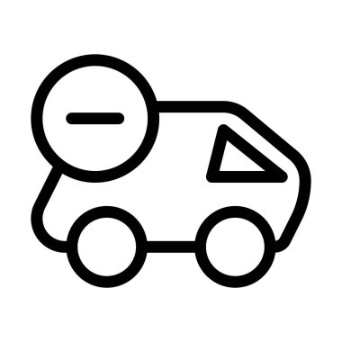 Teslimat sevk irsaliyesi işareti vektör çizim iptal