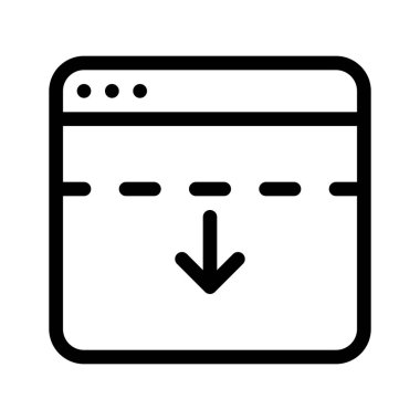 Web sitesi Başlık şablon, basit vektör çizim