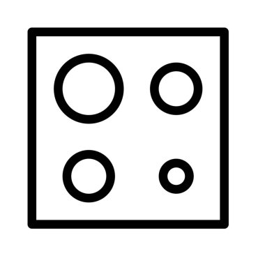 Soba simgesi, basit hat illüstrasyon