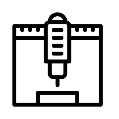 Gantry robot simge vektör çizim