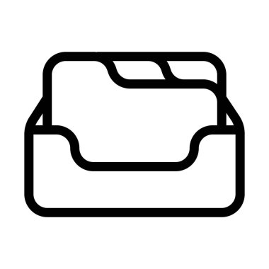 Arşiv dosya klasörleri basit vektör çizim