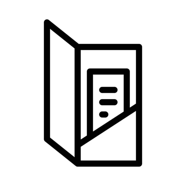 Rechnungssymbol Einfache Linienillustration — Stockvektor