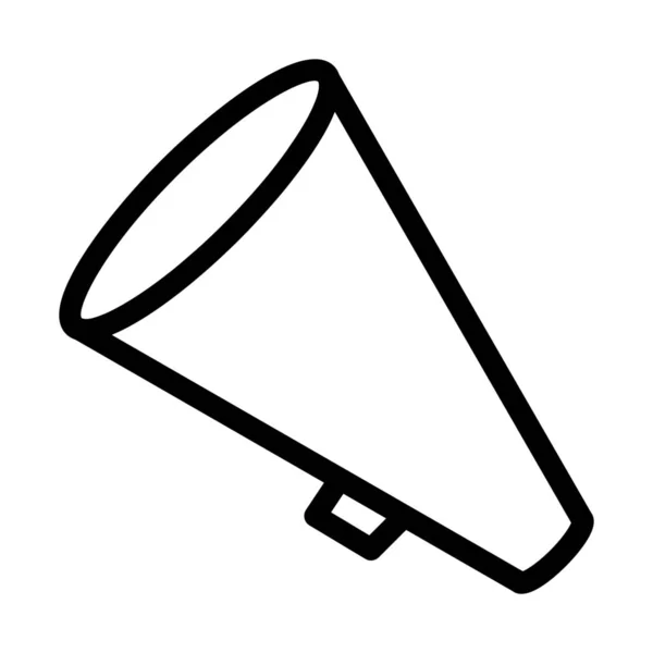 Оголошення Мегафон Ізольована Ікона Ізольована Білому — стоковий вектор