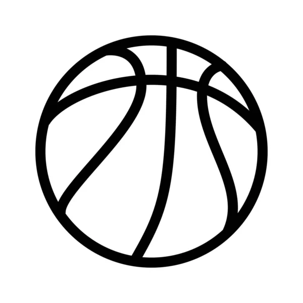 Ilustración Vectorial Simple Juego Baloncesto — Vector de stock