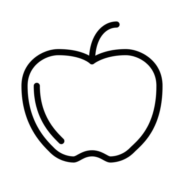 Яблуко Поживні Фрукти Векторні Ілюстрації — стоковий вектор