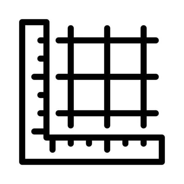 Icône Web Règle Conception Vectorielle — Image vectorielle