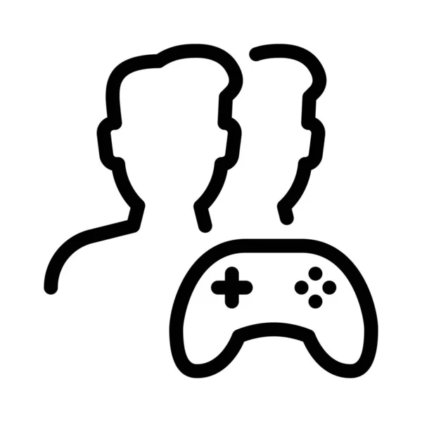 Gaming Community Icon Vector Illustration — Stock Vector