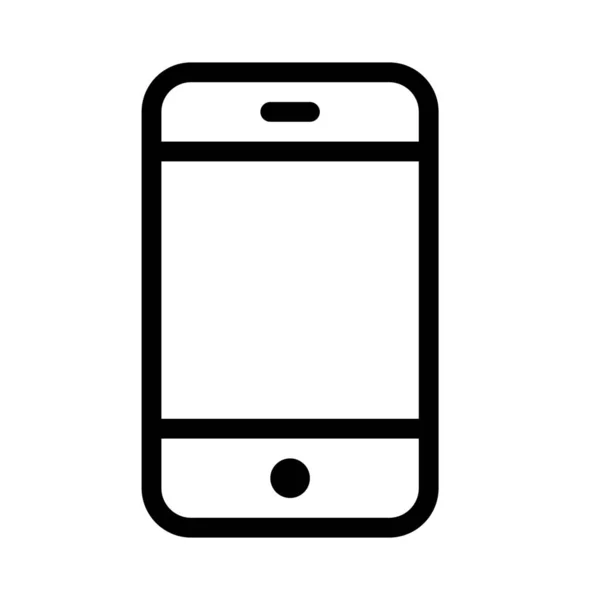 Mobiltelefon Egyszerű Vektoros Illusztráció — Stock Vector