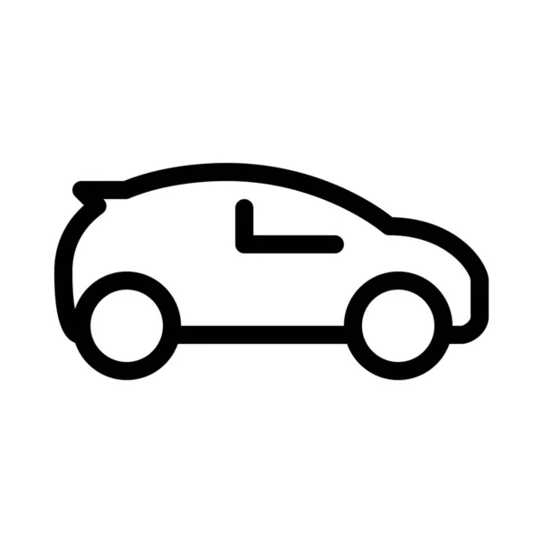 Ilustración Vector Signo Unidad Coche Compacto — Archivo Imágenes Vectoriales