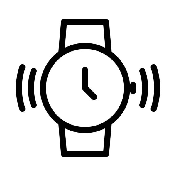 Smartwatch Volume Control Ilustração Linha Simples — Vetor de Stock