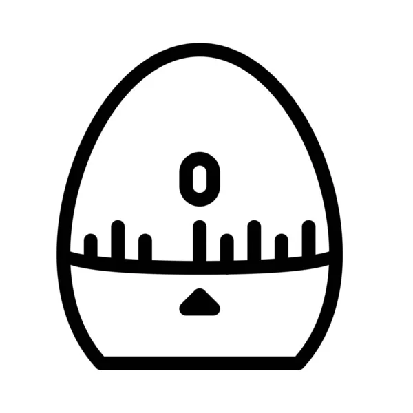 鸡蛋计时器图标矢量图 — 图库矢量图片