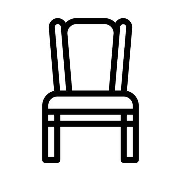 Wohnmöbel Stuhl Vektor Illustration — Stockvektor