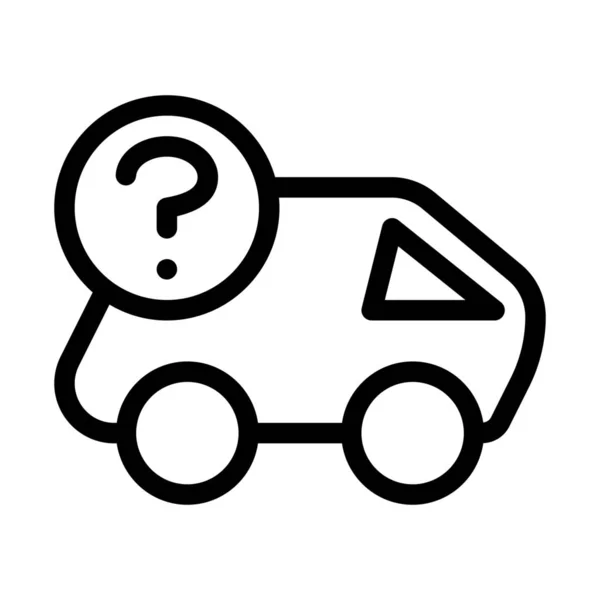 Delivery Question Query Icon Vector Illustration — Stock Vector