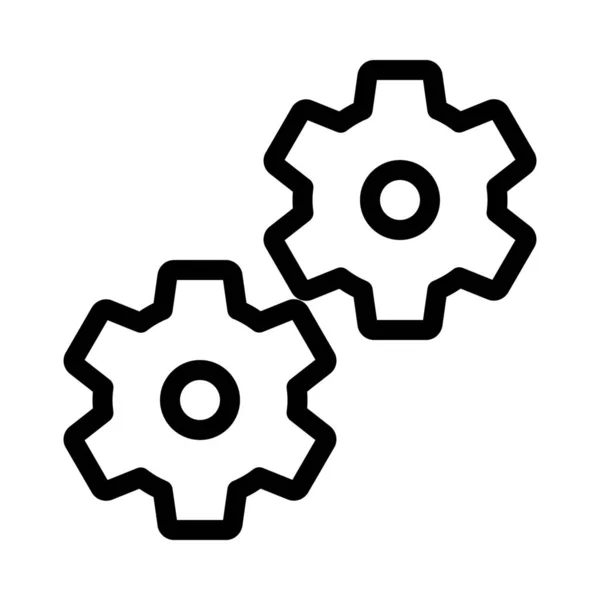 Illustrazione Vettoriale Dell Icona Opzione Configurazione — Vettoriale Stock