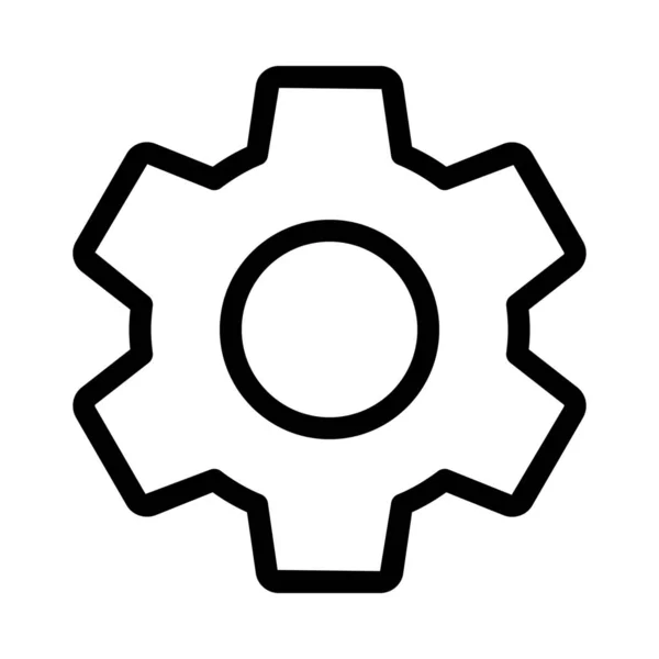 Setting Gear Symbol Icon Vector Illustration — Stock Vector