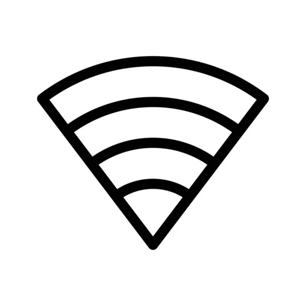 Wifi Mobile Symbol Einfache Zeilenillustration — Stockvektor