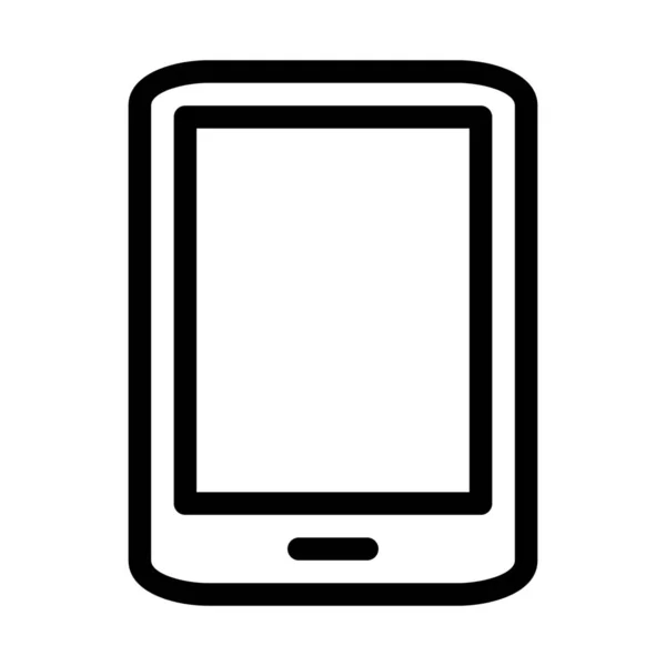 Tableta Ilustración Línea Simple — Archivo Imágenes Vectoriales