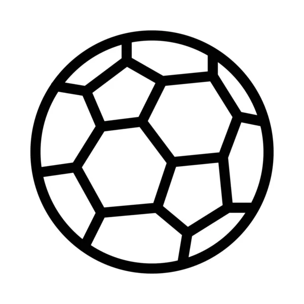 Fußball Oder Fußball Einfache Vektorillustration — Stockvektor