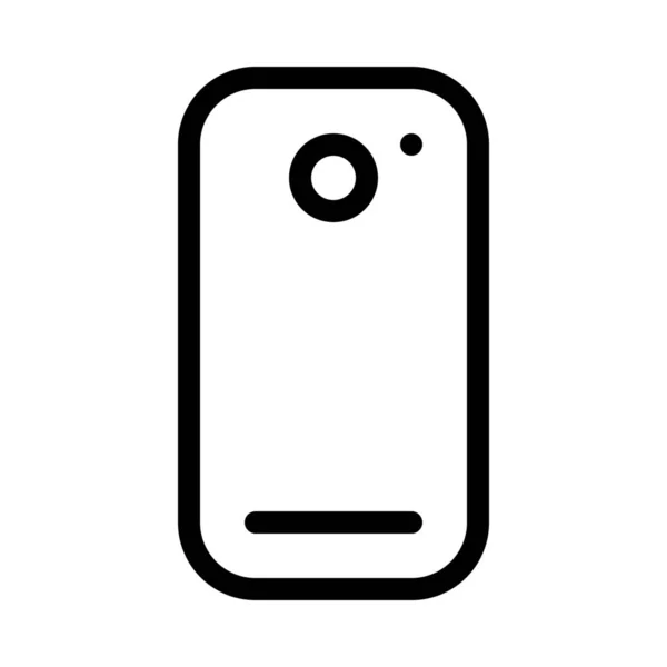 Задняя Камера Смартфона Простая Линейная Иллюстрация — стоковый вектор