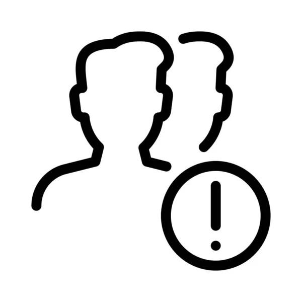 Revalid Users Icon Simple Line Illustration — стоковый вектор