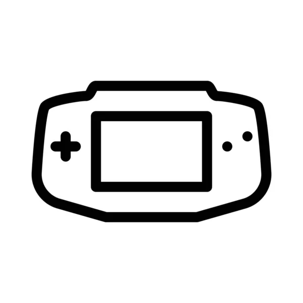Portable Gaming Device Icon Vector Illustration — Stock Vector