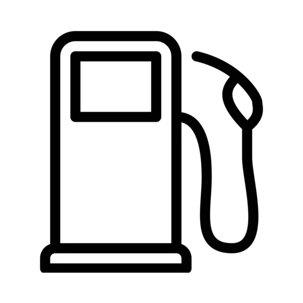 Gas Pomp Symbool Pictogram Vectorillustratie — Stockvector