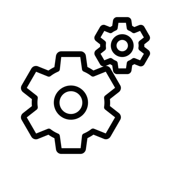 Maintenance Setting Icon Vector Illustration — Stock Vector