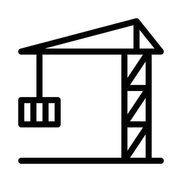 Torre Elevación Grúa Diseño Vectores — Archivo Imágenes Vectoriales