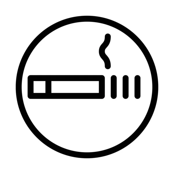 Kouření Oblast Znamení Vektorová Design — Stockový vektor