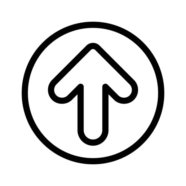 Arrow Sign Icona Semplice Illustrazione Della Linea — Vettoriale Stock