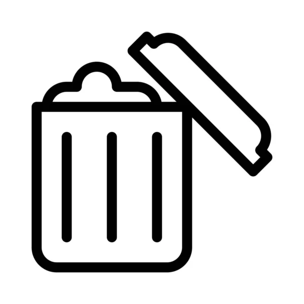 Σκουπίδια Πλήρους Του Φορέα Σχεδίασης — Διανυσματικό Αρχείο