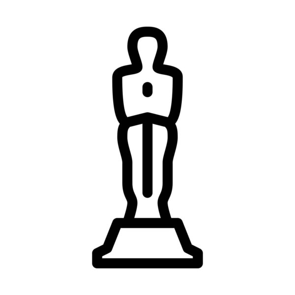 Премия за достижения в кино простой векторный иллюстрационный знак
