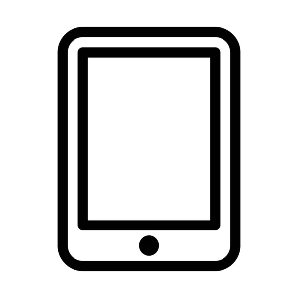 Tablet Technology Ilustración Línea Simple — Vector de stock