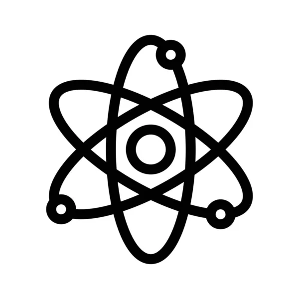 Enkla Vektorillustration Atom Och Nucleus — Stock vektor