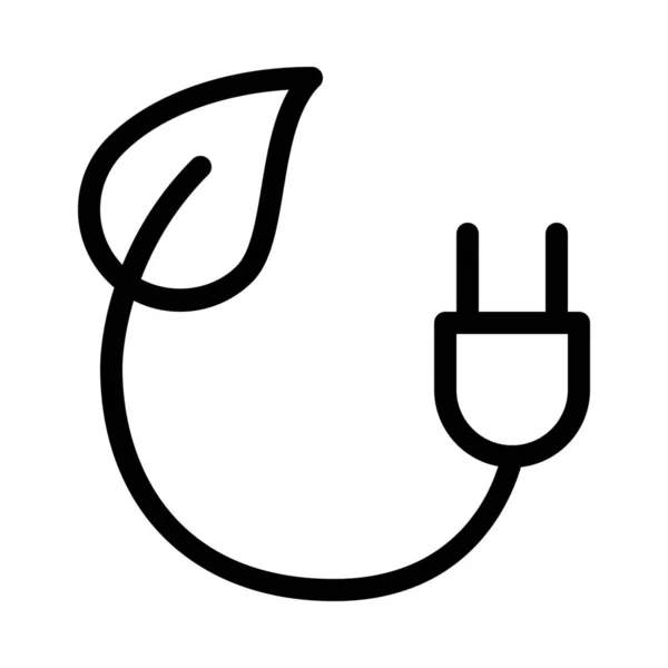 バイオ エネルギー シンボルの単純なベクトル イラスト — ストックベクタ
