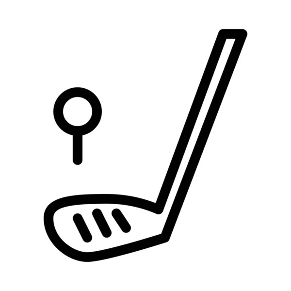 Golf Sports Club Ilustración Vectorial Simple — Vector de stock