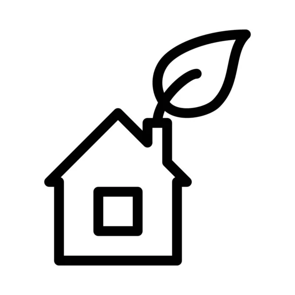 Eco Friendy House Illustration Vectorielle Simple — Image vectorielle