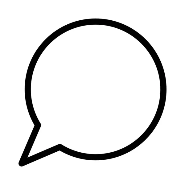 Ellipse Speech Bubble Ícone Vetor Ilustração — Vetor de Stock