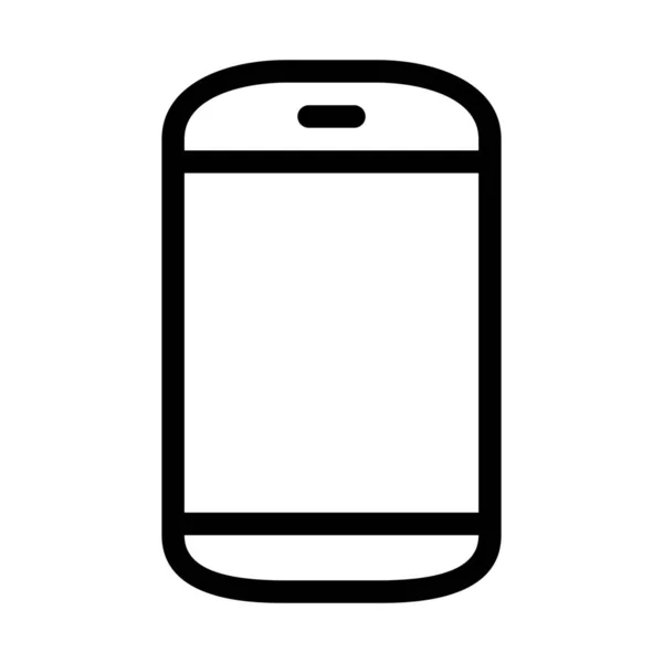 Telefone Celular Isolado Ilustração Vetorial Simples —  Vetores de Stock