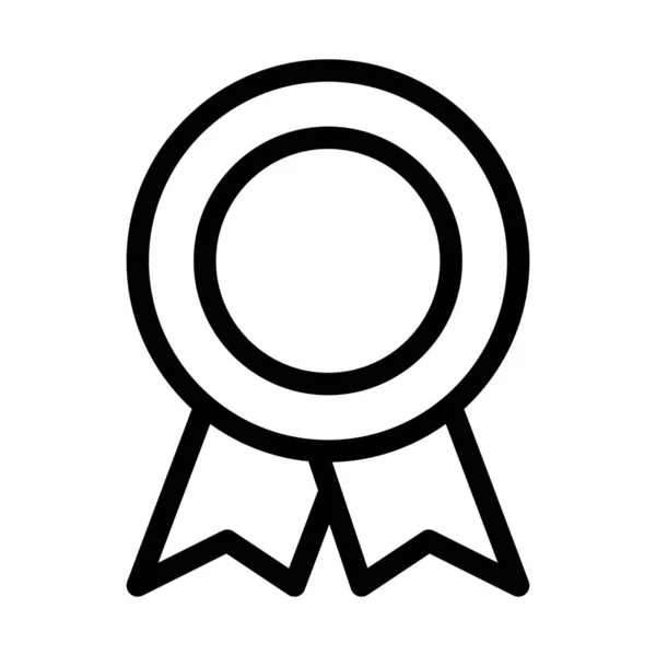 Eenvoudige Vector Afbeelding Van Award Lint Badge — Stockvector