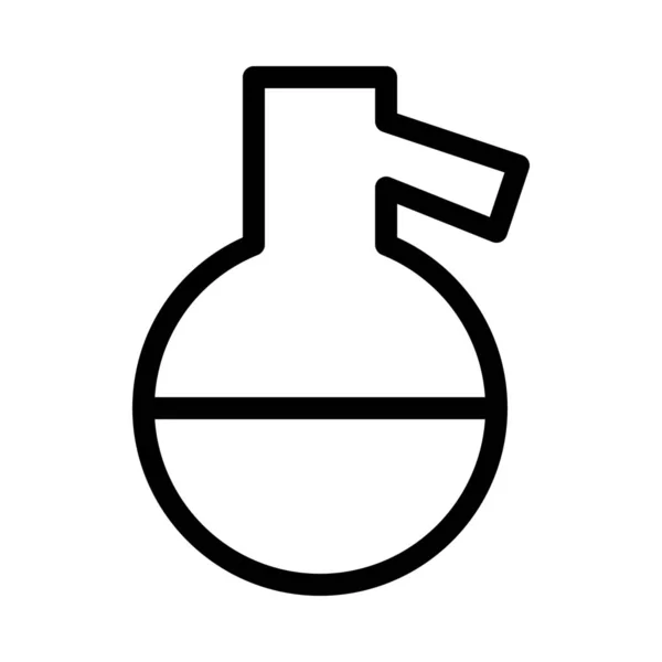 Signe Illustration Vectoriel Simple Verre Moulu Alambiqué — Image vectorielle