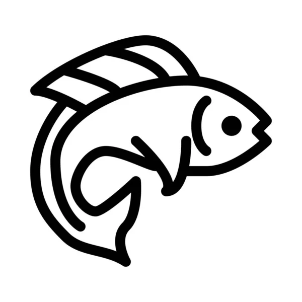 Estanque Pescado Mar — Vector de stock